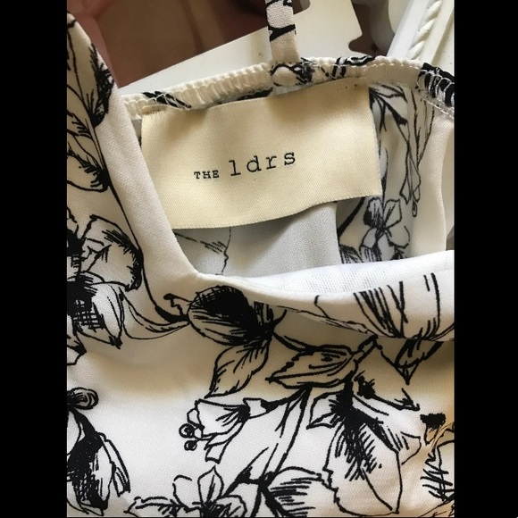 The Ldrs Deep V Floral Crepe Dress - Picture 5 of 6